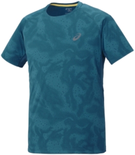 【ASICS/アシックス】 FuijTrail Graphic SS Mブルー ユニセックス アシックス